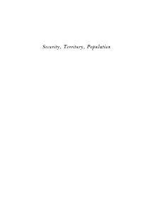 Security, Territory, Population