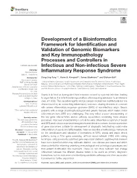 Development of a Bioinformatics Framework for Identification And