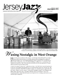 Waxing Nostalgic in West Orange