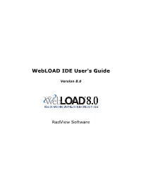 Webload IDE User's Guide