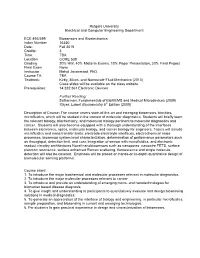 Biosensing and Bioelectronics