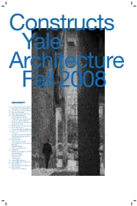 Constructs Fall 2008 Table of Contents 02 Charles Gwathmey