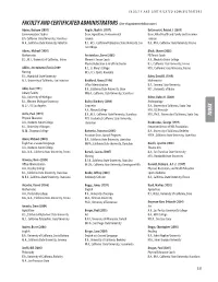 Date of Appointment Follows Name.) Adams, Barbara (2005) Anglin, Mark A