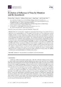 Evolution of Influenza a Virus by Mutation and Re-Assortment