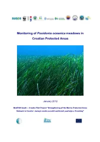 Monitoring of Posidonia Oceanica Meadows in Croatian Protected Areas