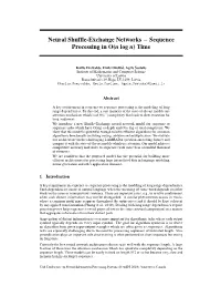 Neural Shuffle-Exchange Networks
