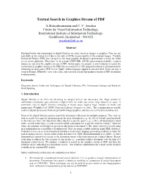 Textual Search in Graphics Stream of PDF