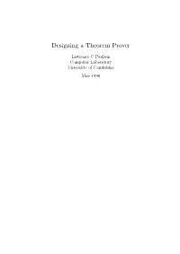 Designing a Theorem Prover