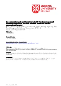 Do Persistent Organic Pollutants Interact