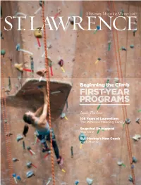 First-Year Programs