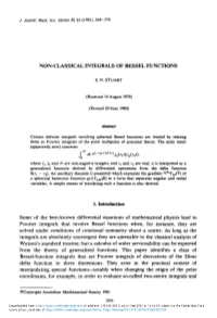 Non-Classical Integrals of Bessel Functions
