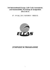 ELCAS3 Symposium Programme V5
