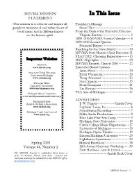 In This Issue STATEMENT