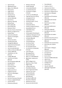 Liste Des Communes