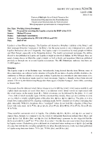 Iso/Iec Jtc1/Sc2/Wg2 N2947r L2/05-158R
