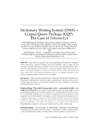 Dictionary Writing System