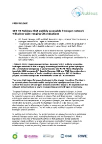 GET H2 Nukleus: First Publicly Accessible Hydrogen Network Will Allow Wide-Ranging CO2 Reductions