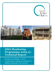GHA Monitoring Programme 2009-11: Technical Report