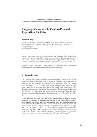 Languages Generated by Context-Free and Type AB → BA Rules