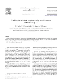 Probing the Minimal Length Scale by Precision Tests of the Muon G − 2