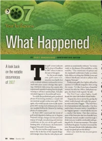 A Look Back on the Notable Occurrences of 2007
