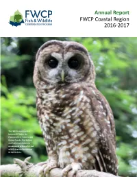 Annual Report FWCP Coastal Region 2016-2017