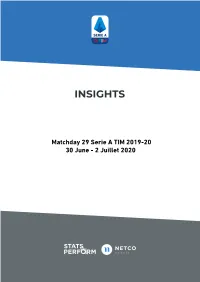 Libro P Partite Insights Giornata