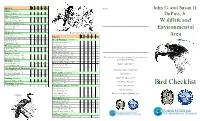 Reference Bird List