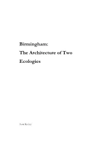 The Architecture of Two Ecologies