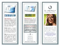 Training Available: in 2012, Lorenzo Kunze, M.E