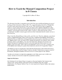 8-Class MANUAL PROJECT