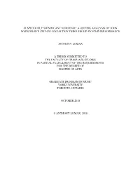 Analysis of John Weinzweig's Private