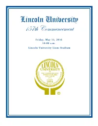 Commencement Program