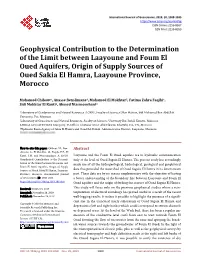 Geophysical Contribution to the Determination of the Limit Between