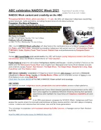 Information About NAIDOC Week from The