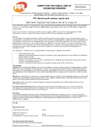 Tariff for the Public Use of Sound Recordings Pplpp223