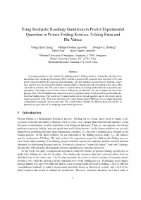 Using Stochastic Roadmap Simulation to Predict Experimental Quantities in Protein Folding Kinetics: Folding Rates and Phi-Values