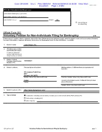 Bankruptcy Forms for Non-Individuals, Is Available