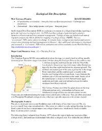 Ecological Site Description