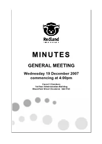 Minutes 19 December 2007