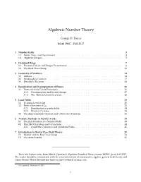 Algebraic Number Theory
