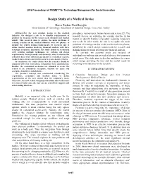 Design Study of a Medical Device