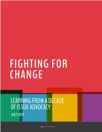 Learning from a Decade of Issue Advocacy July 2019 About Omidyar Network