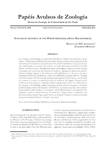 Papéis Avulsos De Zoologia Museu De Zoologia Da Universidade De São Paulo