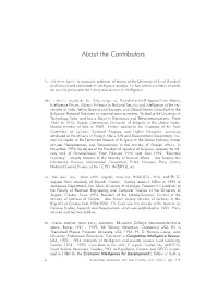 About the Contributors
