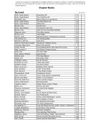 Chapter Book Level List + Librivox Audio