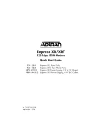 Express XR/XRT 128 Kbps ISDN Modem