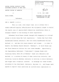 (Jsr) David Rosen, Findings O