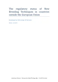 Regulatory Status of Nbts (If Any) Since the Previous Moment of Contact