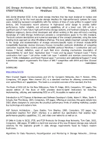 SAS Storage Architecture: Serial Attached SCSI, 2005, Mike Jackson, 0977087808, 9780977087808, Mindshare Press, 2005